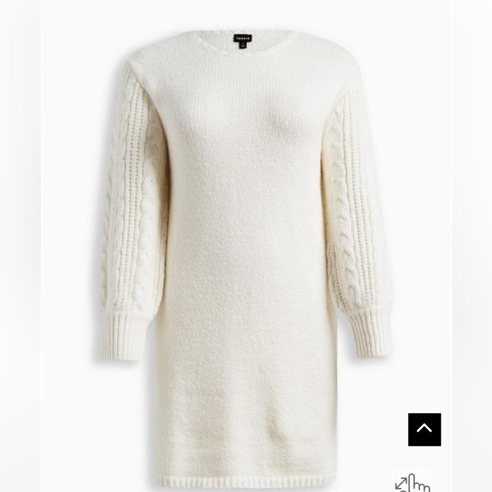 Warm sweater dress.